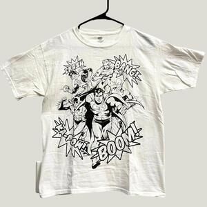 Justice League 2017 DC Comics Graphic T Shirt White Size XL Superhero Print